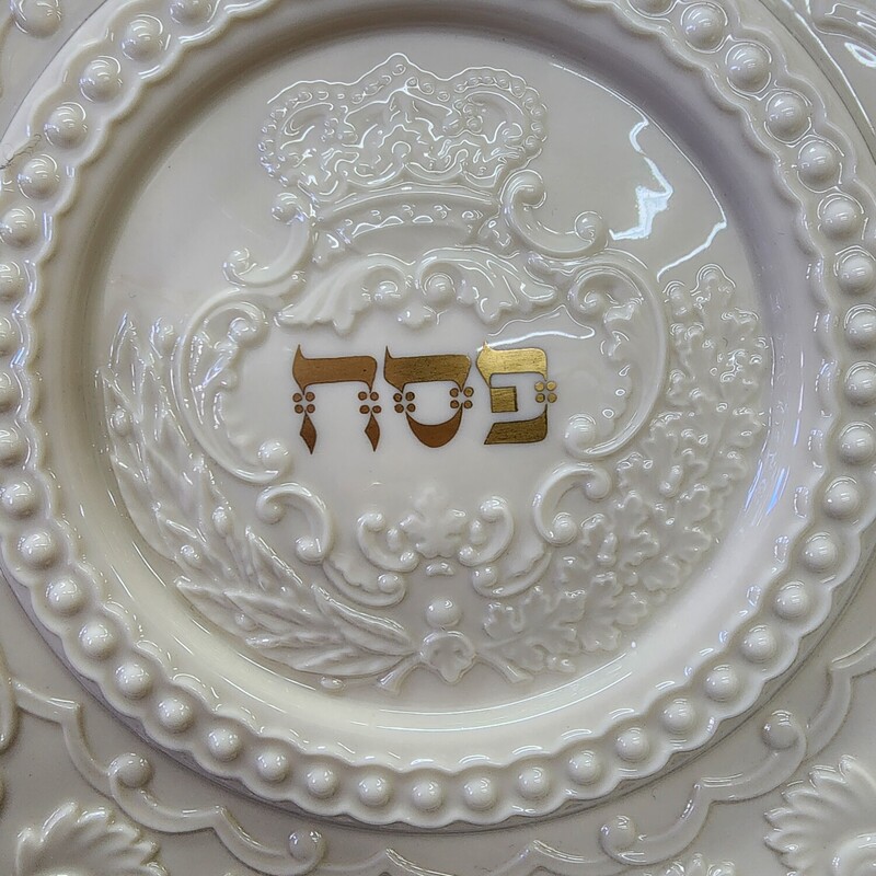 Lenox Seder Plate, Cream, Size: 13 In