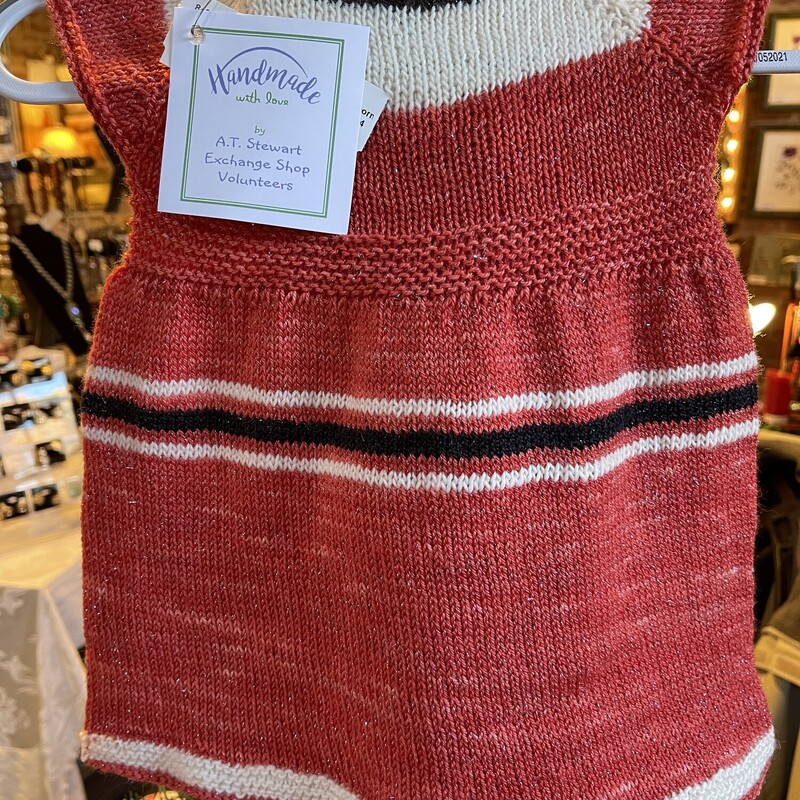 Handknit Dress, Purp/red, Size: 6 Mos