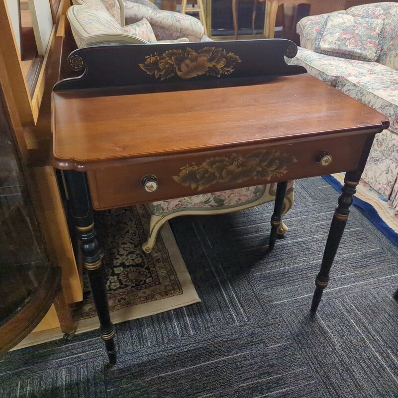 Hitchcock writing desk. 32in wide 18 in deep 33in high.