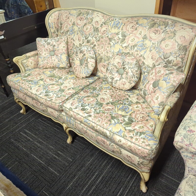 French loveseat. 56in wide.