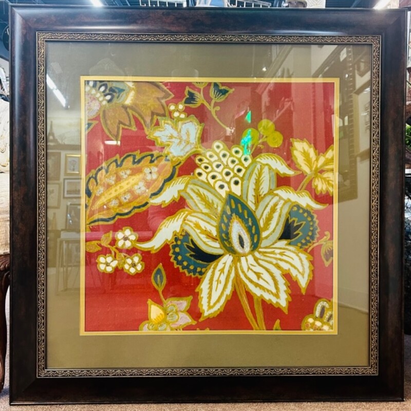 European Floral Framed Print
Red Tan Green Brown
Size: 36 x 36H