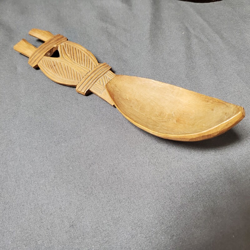Wood Carved Tribal Spoon