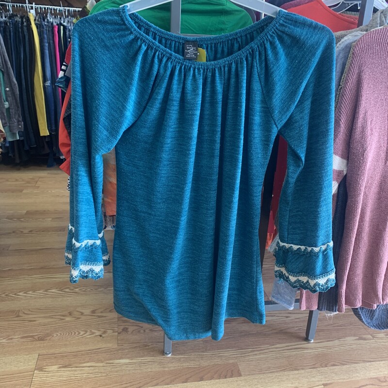 WIN WIN SWEATER, TURQUOIS, Size: S-M