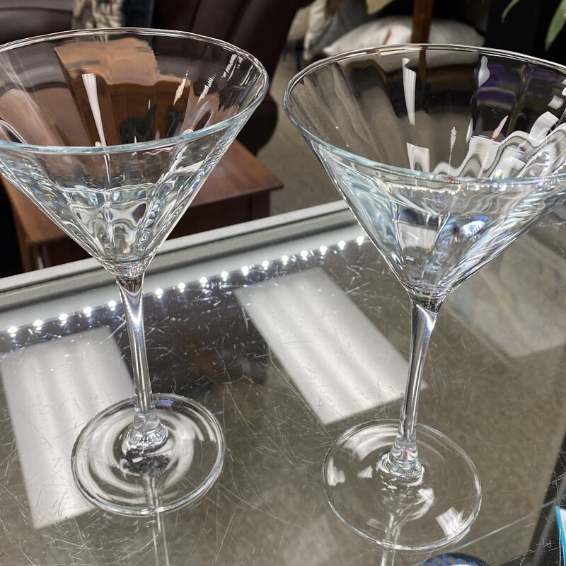 2x Martini Glasses