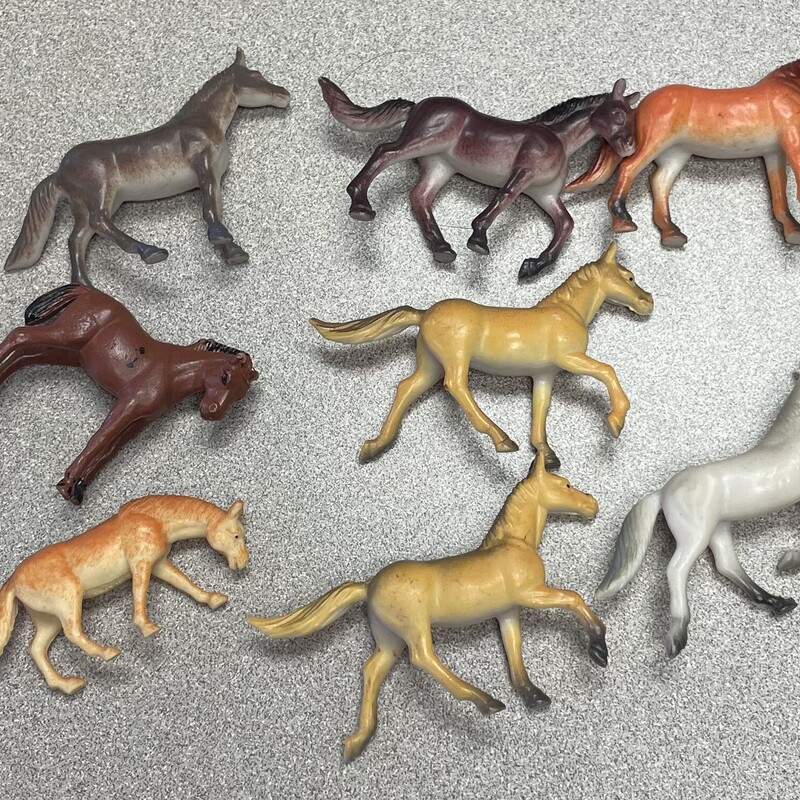 Assorted Mini Horses, Multi, Size: 8pcs