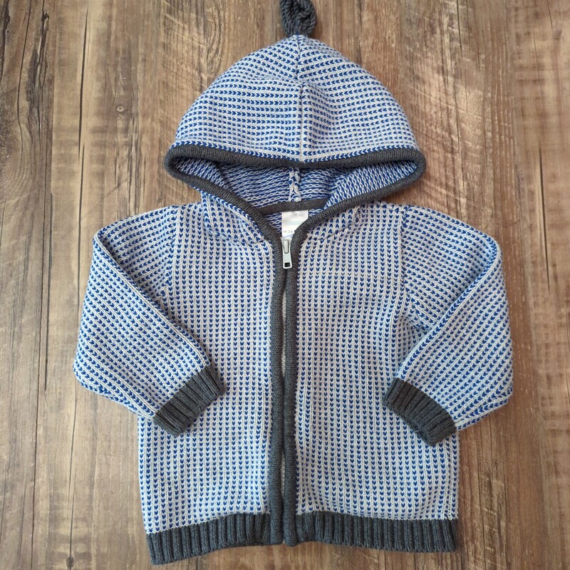Gymboree Full Zip Sweater, Blue, Size: Baby 18-24