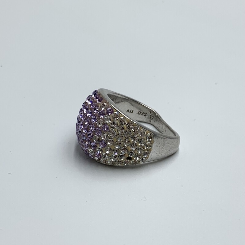 Rings 925 Crystals, Slr/prpl, Size: 6