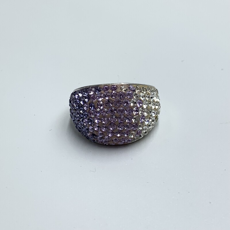 Rings 925 Crystals, Slr/prpl, Size: 6