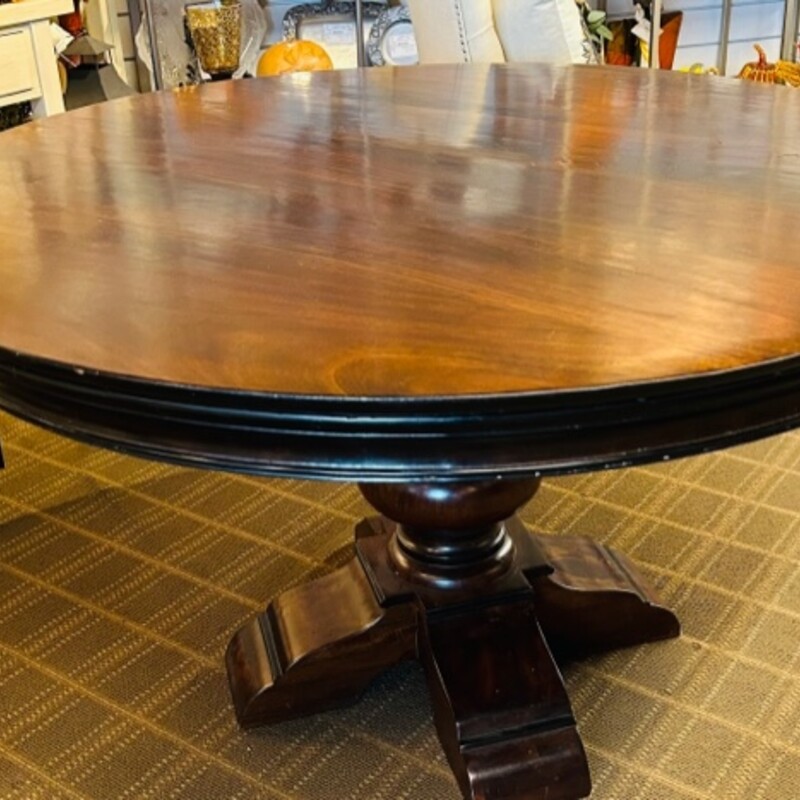 Arhaus Pedastal Dining Table
Dark Brown
Size: 54x31H