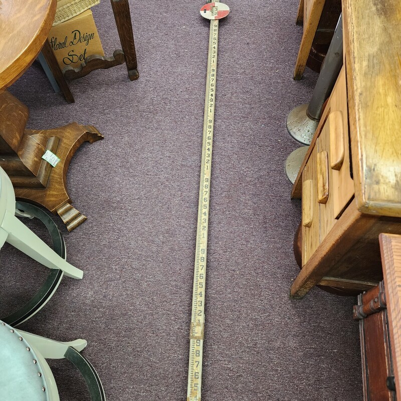 K & E Survey Measuring Stick, Wood, Size: 13 Feet?