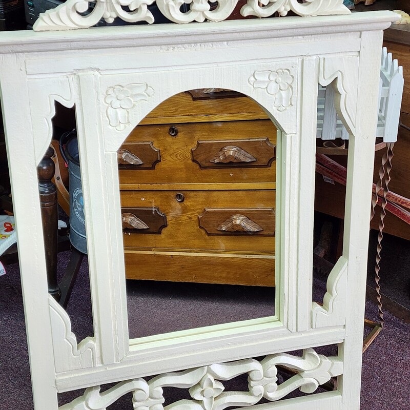 Painted Wood Frame, Cream, Size: 28 X 39
