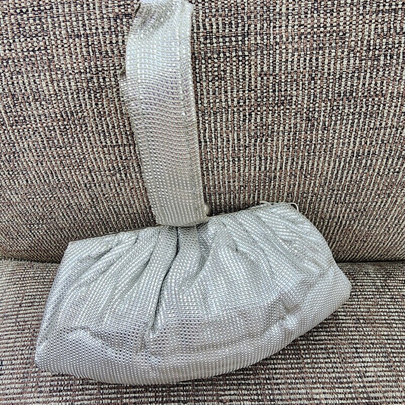 Vtg Hand Bag, Silver, Size: Small