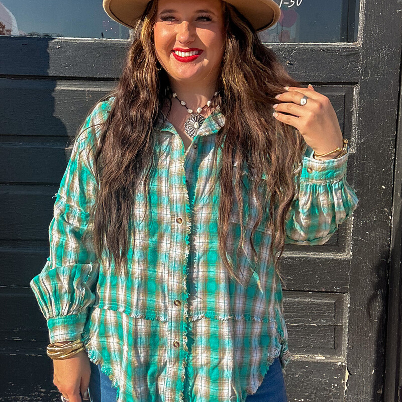 These oversized flannels are perfect for this upcoming fall season! Pair them with leggings and a hat to dress them down, or pair them with jeans or over a dress for a more elegant look!
Available in sizes 1x, 2x, and 3x.
Madison is wearing a size 1x!