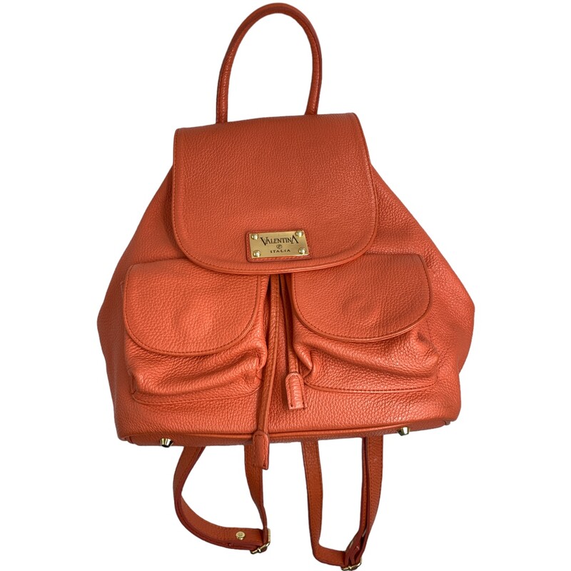 Valentina Italia Backpack, Coral, Size: M
