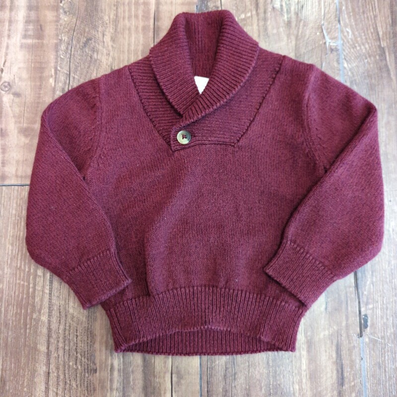 Starting Out Cowel Neck, Maroon, Size: Baby 18M