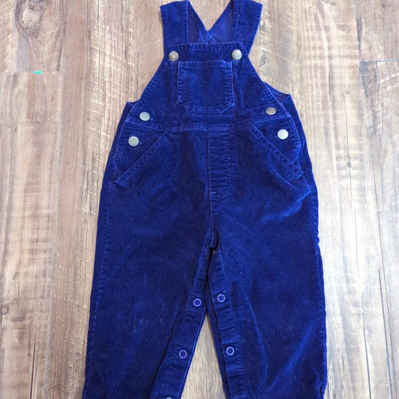 Rugged Bear Cord Overalls, Purple, Size: Baby 12M