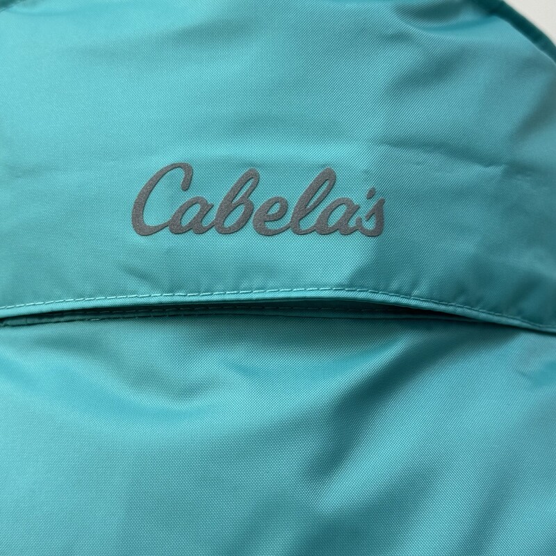 Cabelas Windbreaker
Water Repellant
Packable Hood
Color: Mint
Size: Medium