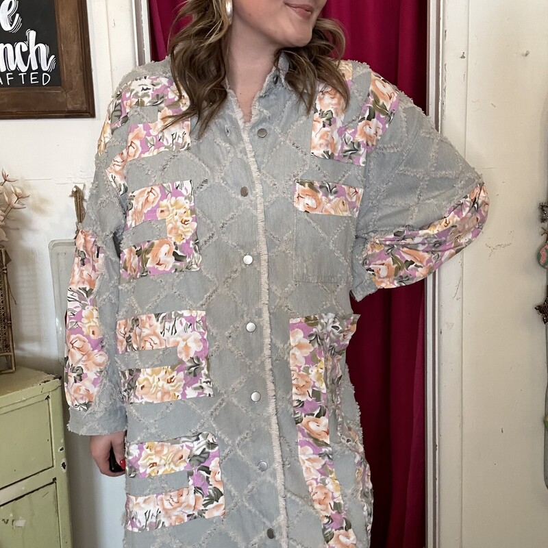 This one of a kind top is so versatile! Top, dress, tunic, jacket... the possibilities are endless!
