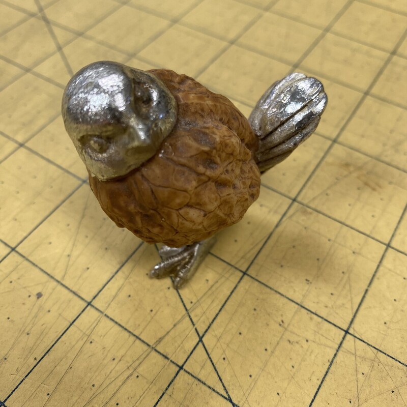 Walnut Bird Figure