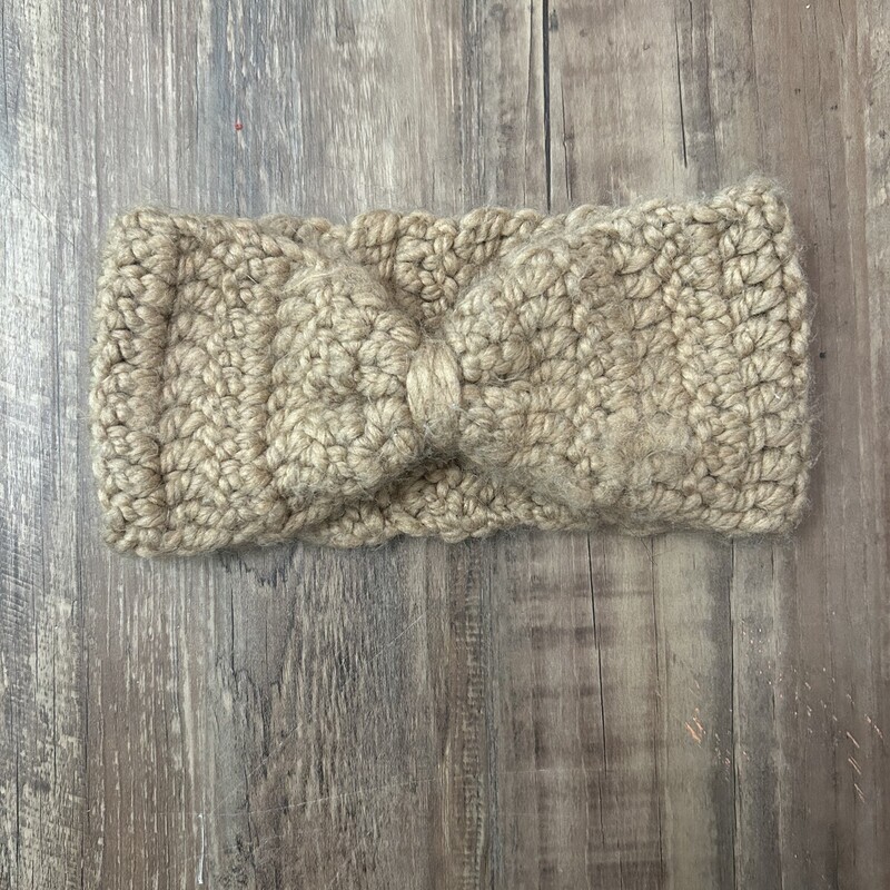 Crochet Baby Head Wrap, Tan, Size: Baby O/S