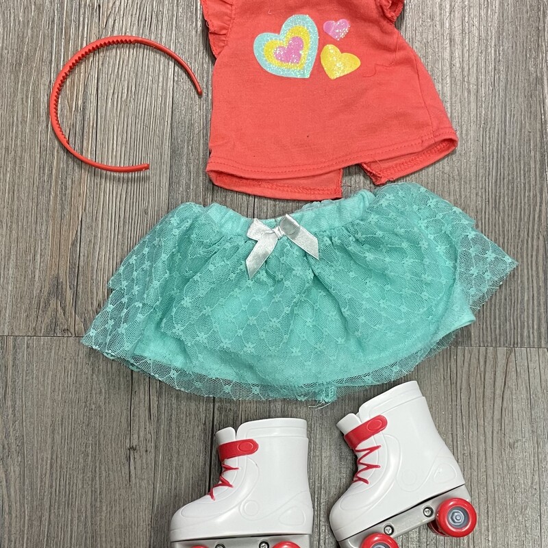 Roller Skating Doll Clothing Set, Multi, Size: 18 Inch