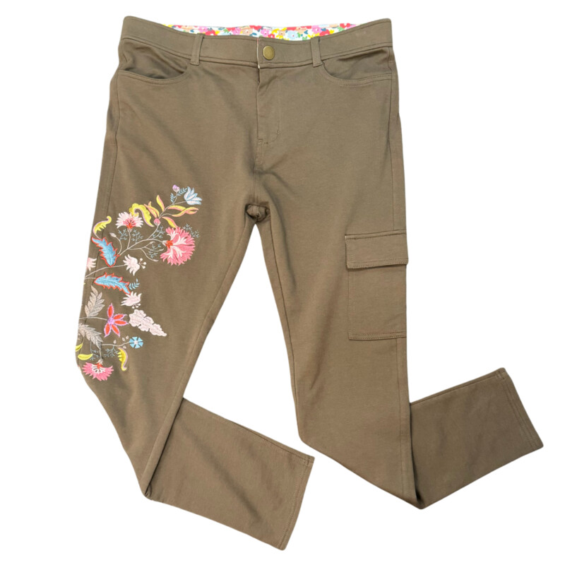 Matila Jane Floral Embroidered Pants
Taupe with a Rainbow of Colors
Size: Large