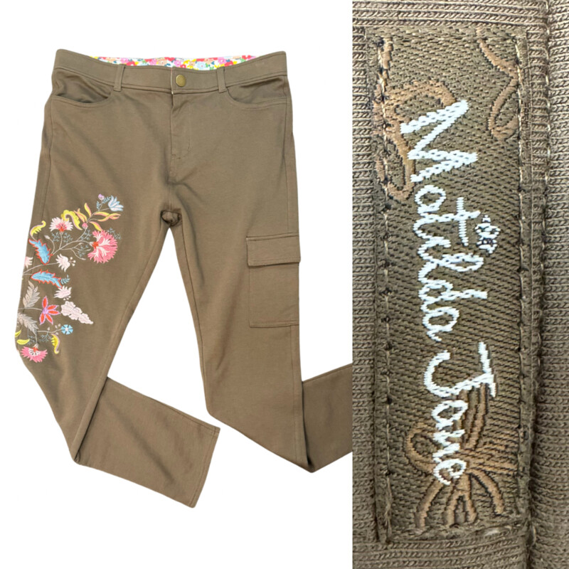 Matila Jane Floral Embroidered Pants
Taupe with a Rainbow of Colors
Size: Large