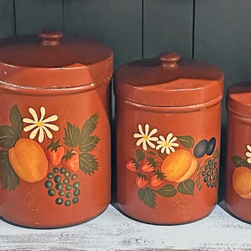 Hand Painted Canister Set