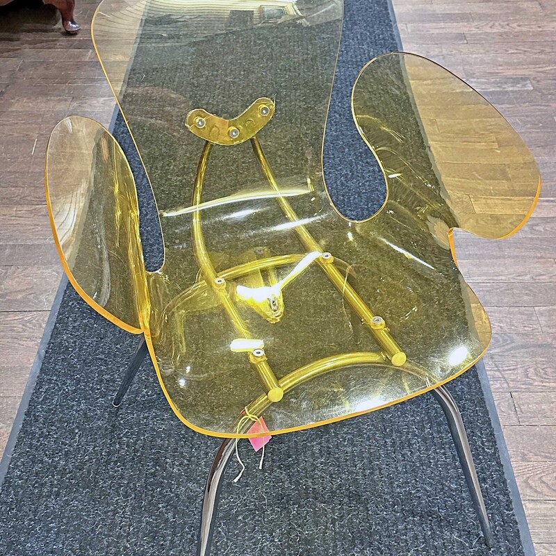Funky Gold Acrylic Chair