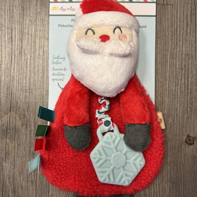 Itzy Lovey SantaTeether, Red, Size: NEW!