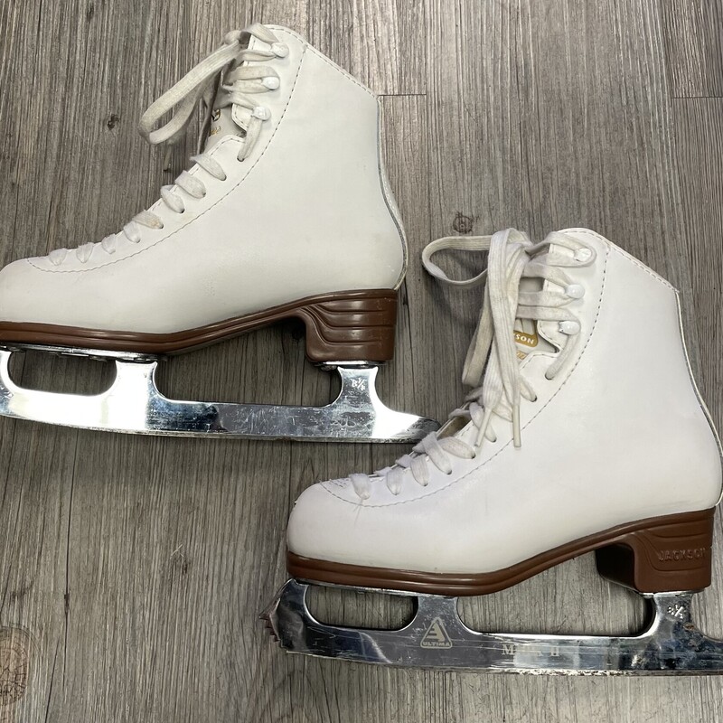 Jackson Figure Skates, White, Size: 2Y