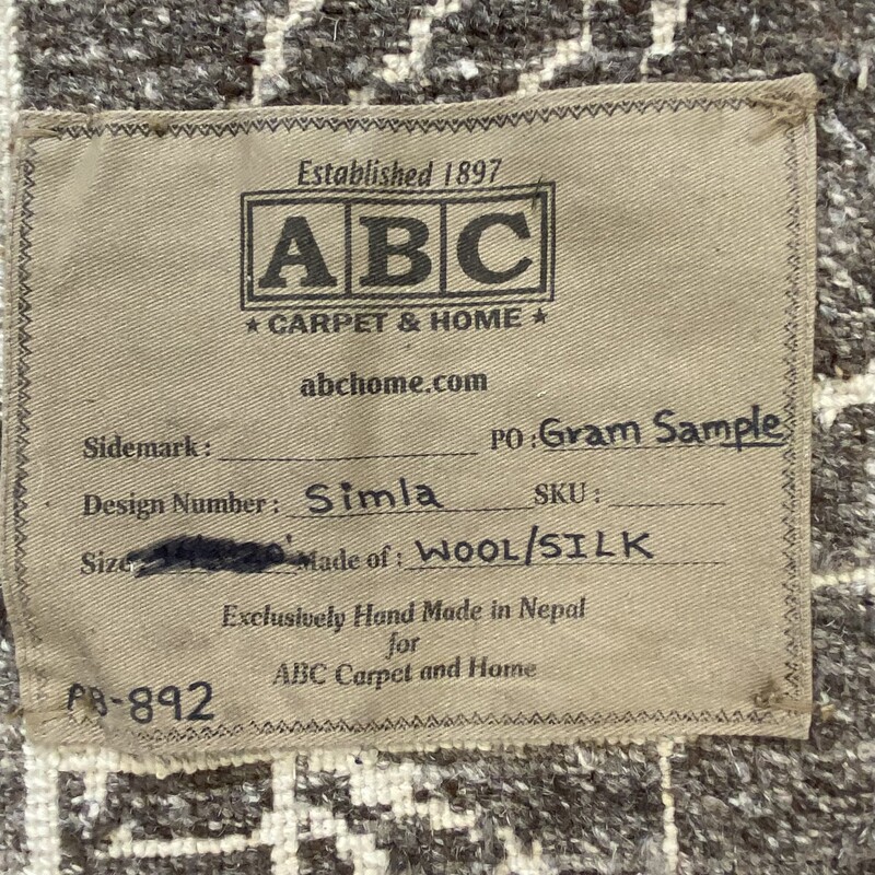 ABC Carpet & Home Simla Berber Runner, Taupe, Size: 33x144 Inch<br />
Hand Knotted Wool and Silk