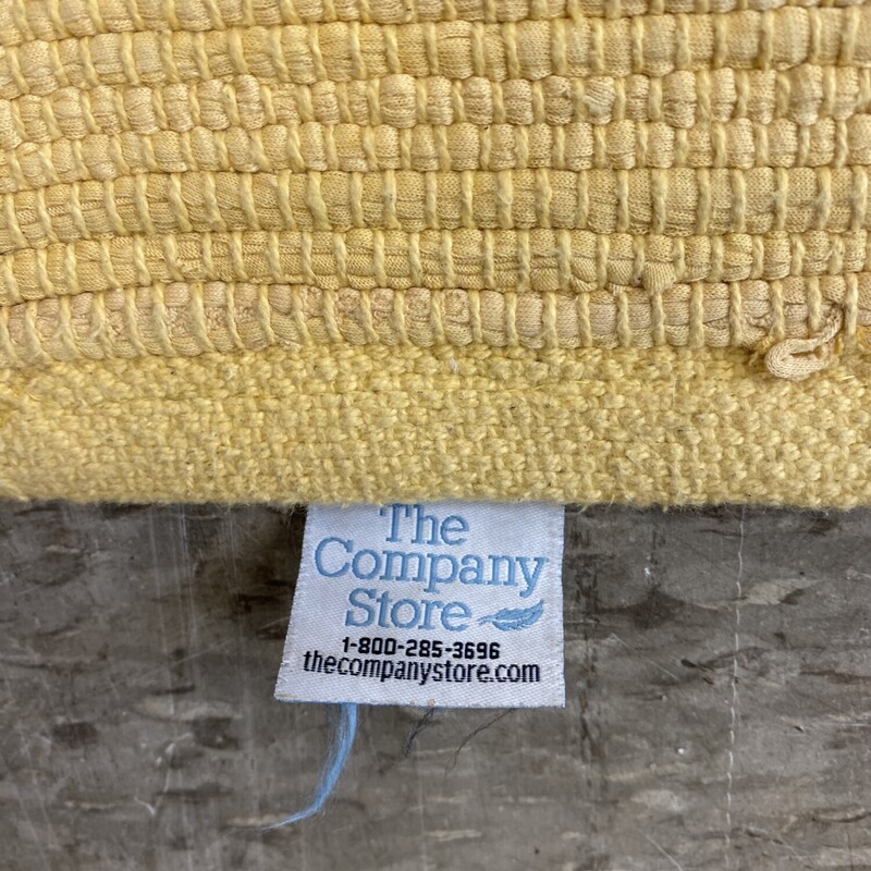Company Store Rag Runner, Color: Yellow, Size: 31x107 Inch
