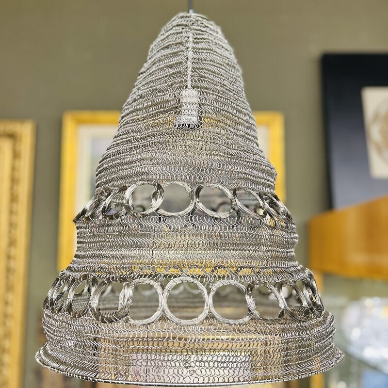 Arhaus Eyeletta Cone Pendant
Silver Size: 16 x 20H
Coordinating pendant sold separately
New in Box