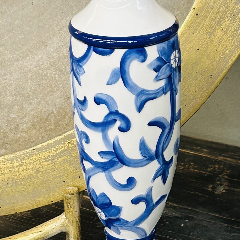 RL Mandarin Floral Pillar
Blue White
Size: 5 x 13.5H