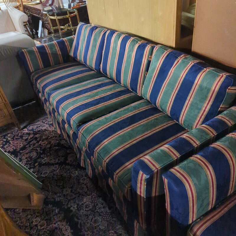 Vintage Striped Sofa