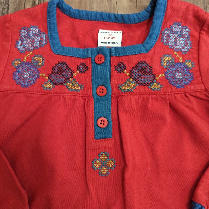 Polarn O Pyret Peasant To, Red, Size: Baby 18-24
