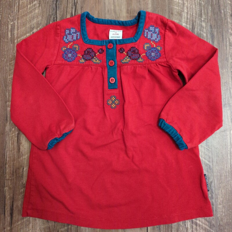 Polarn O Pyret Peasant To, Red, Size: Baby 18-24