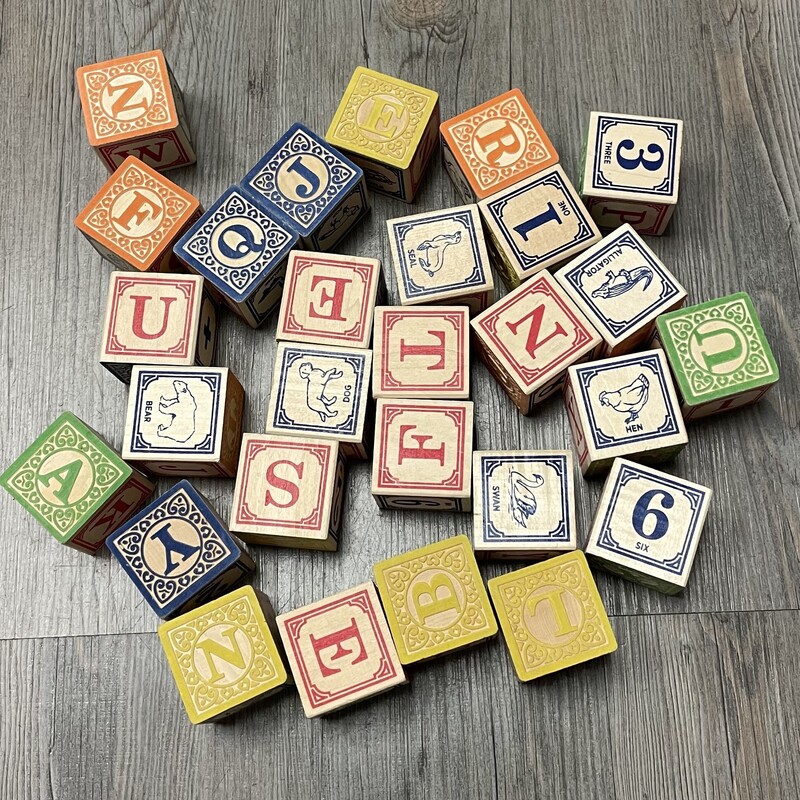 Uncle Goose Wooden Blocks, Multi, Size: Pre-owned
28pcs