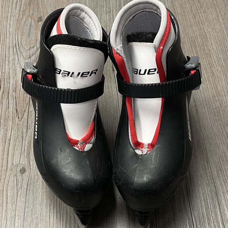 Bauer Hockey Skates, Black, Size: 8-9T