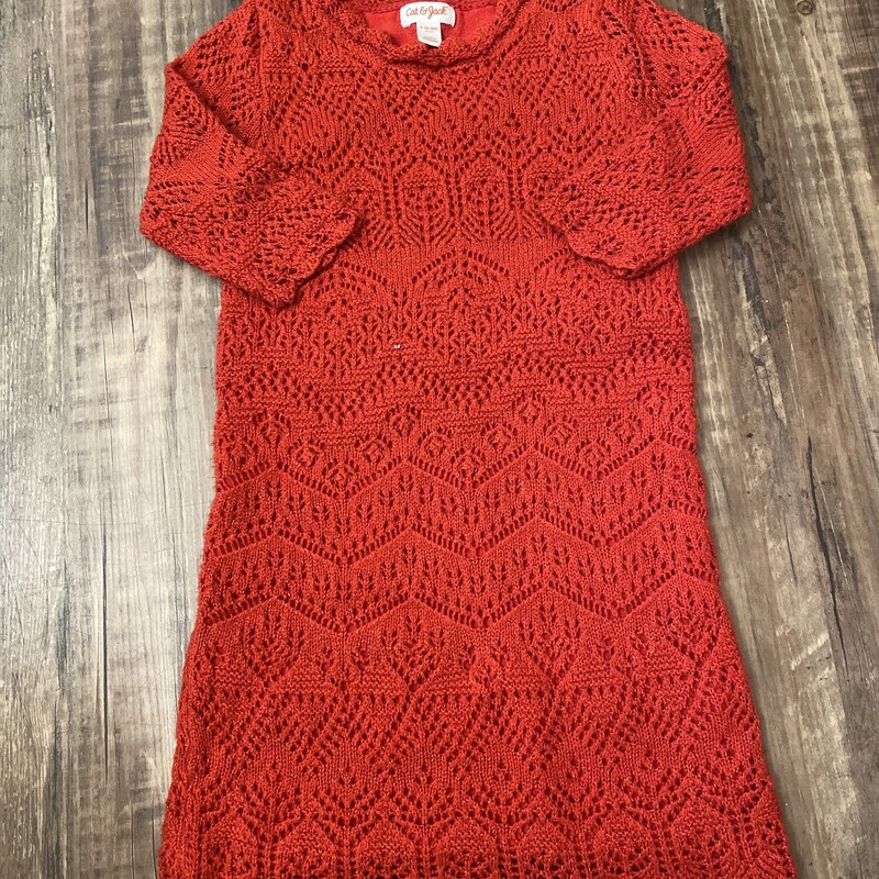 Cat&Jack Red Lace LS, Red, Size: Toddler 6t