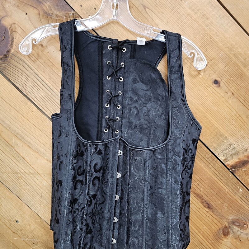 NEW CORSET BUSTIER, BLACK, Size: 3XL