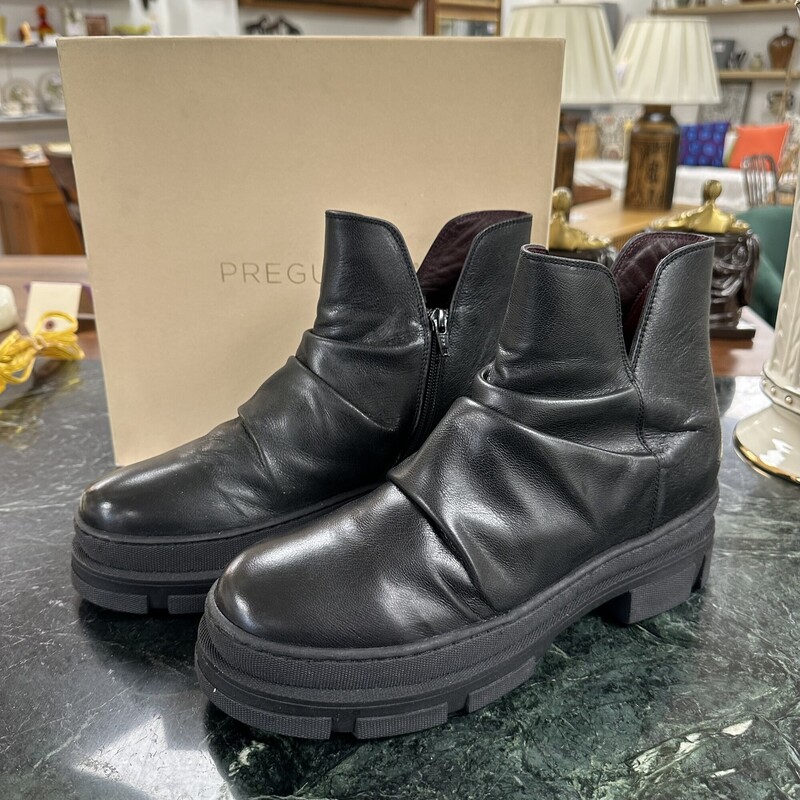 Italian Leather Lug Boot