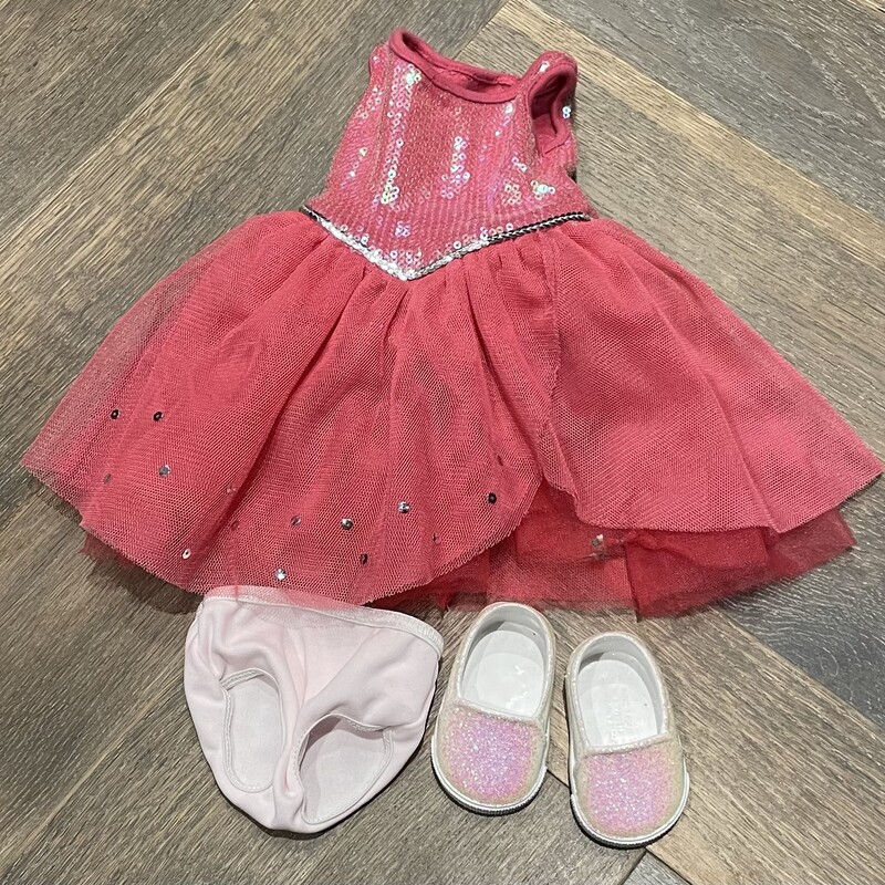 AD Doll Dress Set, Pink, Size: 18 Inch