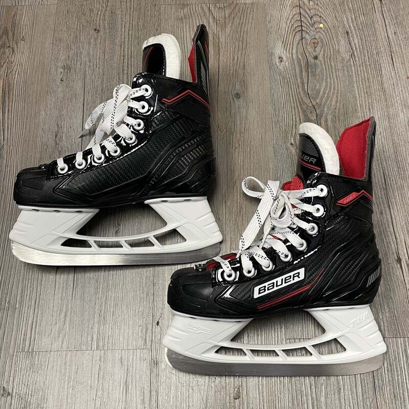 Bauer NSX Hockey Skates, Black, Size: 1Y
