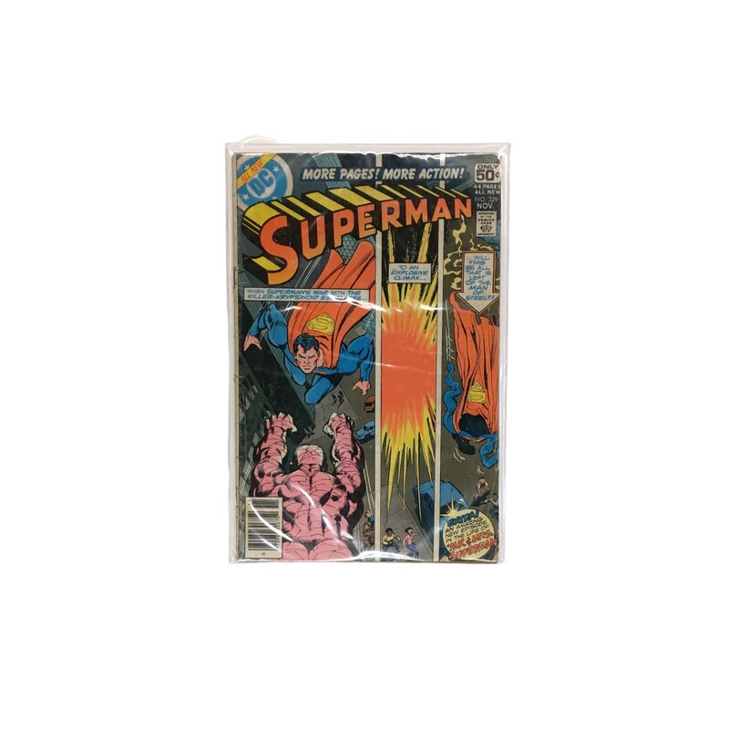Superman #329, Book

Located at Pipsqueak Resale Boutique inside the Vancouver Mall or online at:

#resalerocks #pipsqueakresale #vancouverwa #portland #reusereducerecycle #fashiononabudget #chooseused #consignment #savemoney #shoplocal #weship #keepusopen #shoplocalonline #resale #resaleboutique #mommyandme #minime #fashion #reseller

All items are photographed prior to being steamed. Cross posted, items are located at #PipsqueakResaleBoutique, payments accepted: cash, paypal & credit cards. Any flaws will be described in the comments. More pictures available with link above. Local pick up available at the #VancouverMall, tax will be added (not included in price), shipping available (not included in price, *Clothing, shoes, books & DVDs for $6.99; please contact regarding shipment of toys or other larger items), item can be placed on hold with communication, message with any questions. Join Pipsqueak Resale - Online to see all the new items! Follow us on IG @pipsqueakresale & Thanks for looking! Due to the nature of consignment, any known flaws will be described; ALL SHIPPED SALES ARE FINAL. All items are currently located inside Pipsqueak Resale Boutique as a store front items purchased on location before items are prepared for shipment will be refunded.