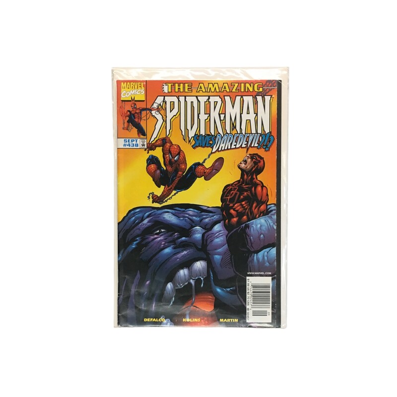 The Amazing Spider-Man #438, Book; Daredevil

Located at Pipsqueak Resale Boutique inside the Vancouver Mall or online at:

#resalerocks #pipsqueakresale #vancouverwa #portland #reusereducerecycle #fashiononabudget #chooseused #consignment #savemoney #shoplocal #weship #keepusopen #shoplocalonline #resale #resaleboutique #mommyandme #minime #fashion #reseller

All items are photographed prior to being steamed. Cross posted, items are located at #PipsqueakResaleBoutique, payments accepted: cash, paypal & credit cards. Any flaws will be described in the comments. More pictures available with link above. Local pick up available at the #VancouverMall, tax will be added (not included in price), shipping available (not included in price, *Clothing, shoes, books & DVDs for $6.99; please contact regarding shipment of toys or other larger items), item can be placed on hold with communication, message with any questions. Join Pipsqueak Resale - Online to see all the new items! Follow us on IG @pipsqueakresale & Thanks for looking! Due to the nature of consignment, any known flaws will be described; ALL SHIPPED SALES ARE FINAL. All items are currently located inside Pipsqueak Resale Boutique as a store front items purchased on location before items are prepared for shipment will be refunded.