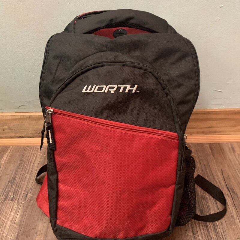 Worth Sports Backpack, Red, Size: Accessorie