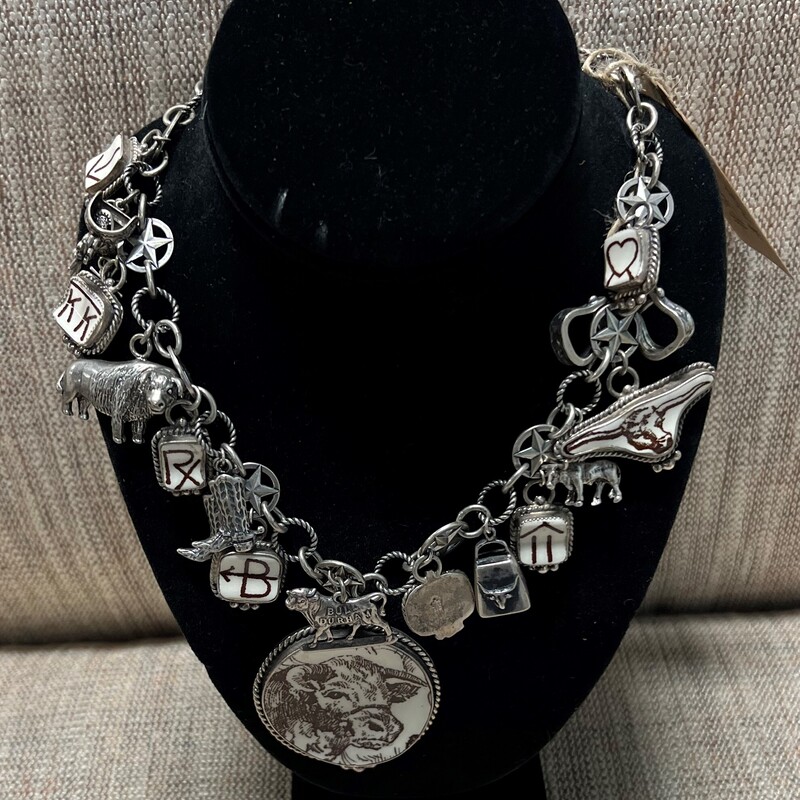 Bull Ster Charms Necklace
