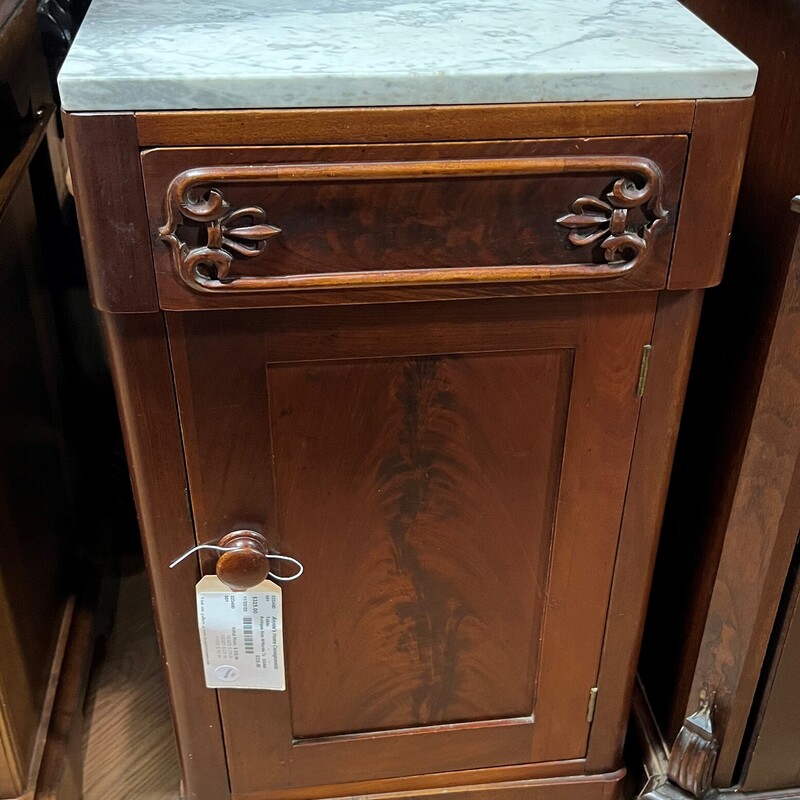 Antique Side W/Marble Top